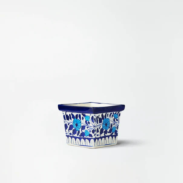 Ceramic Blue Pottery Planter Small