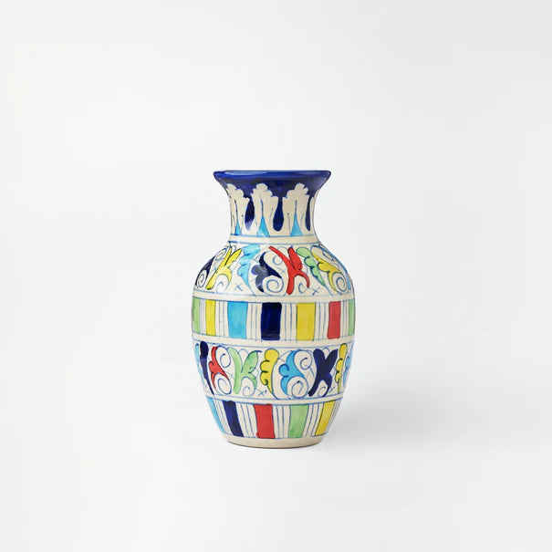 Multicolour Ceramic Flower vase