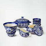 Ceramic Blue Pottery Dinner Set