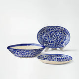 Ceramic Blue Pottery Dinner Set