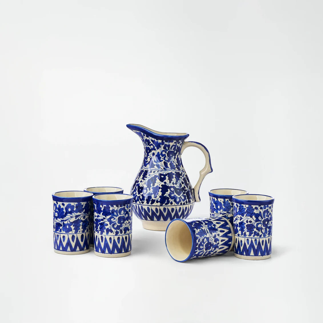 Ceramic Blue Pottery Dinner Set