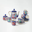 Ceramic Blue Pottery Tea Set