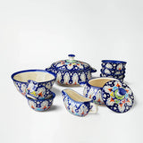 Ceramic Blue Pottery Dinner Set