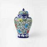 Ceramic Floral Chinese Jar