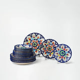 Ceramic Blue Pottery Dinner Set