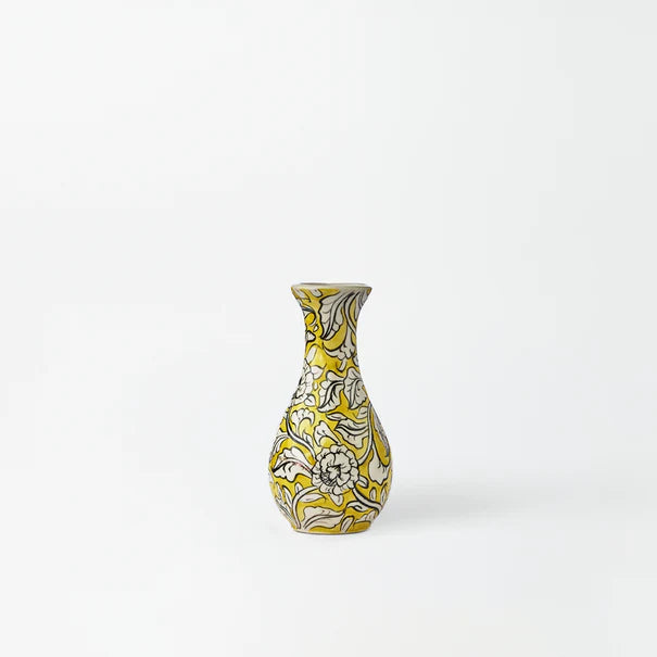 Slim Mustard Floral Ceramic Masterpiece