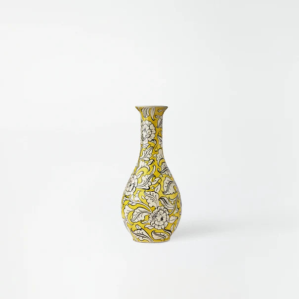 Slim Mustard Floral Ceramic Masterpiece