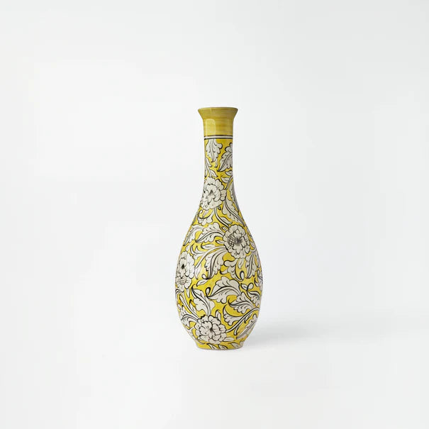 Slim Mustard Floral Ceramic Masterpiece