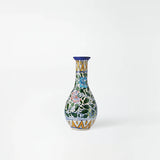 Artisan hand-Painted Multicolour Floral Bud vase
