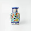 Hand-painted indigo ceramic vessel