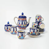 Ceramic Blue Pottery Dinner Set