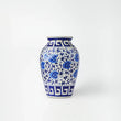 Floral-relief decorative urn