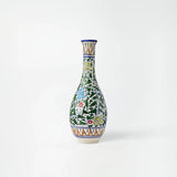 Handcrafted Long-Neck Floral ceramic vase