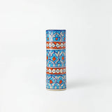 Ceramic Floral Cylinder Vase
