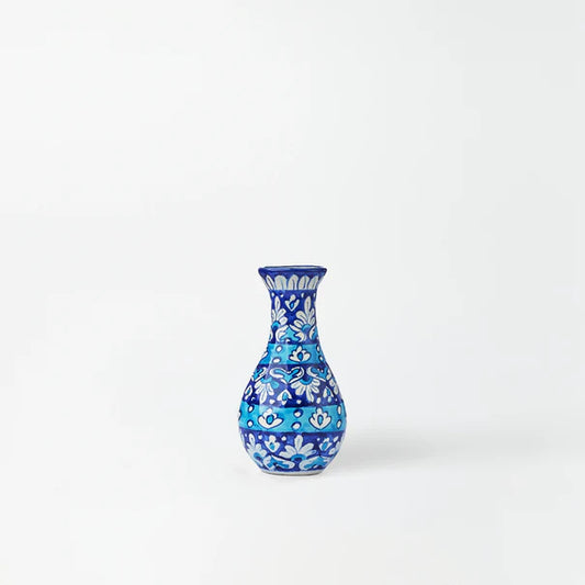 Ceramic Floral Surahi Vase Small