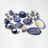 Ceramic Blue Pottery Dinner Set
