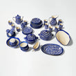 Ceramic Blue Pottery Dinner Set