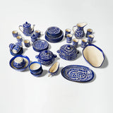 Ceramic Blue Pottery Dinner Set