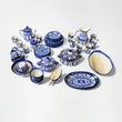 Ceramic Blue Pottery Dinner Set
