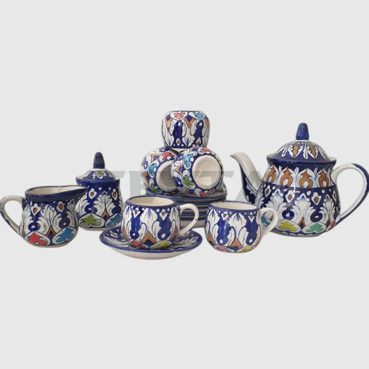 Ceramics Floral Tea Set for( 6 person)