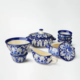 Ceramic Blue Pottery Dinner Set